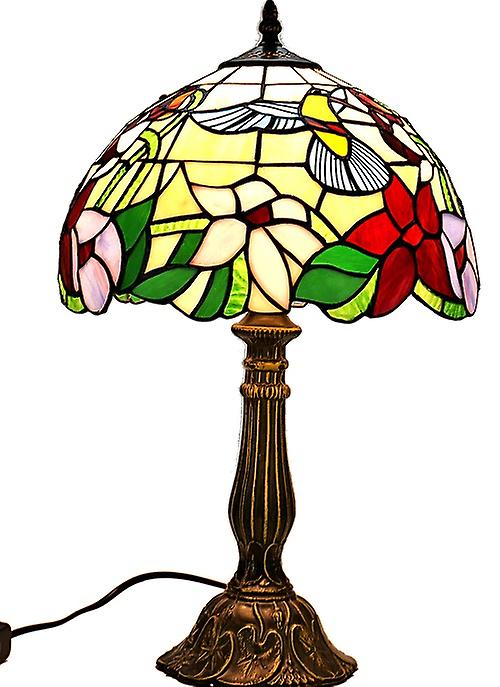 Hummingbirds Stained Glass Table Lamp