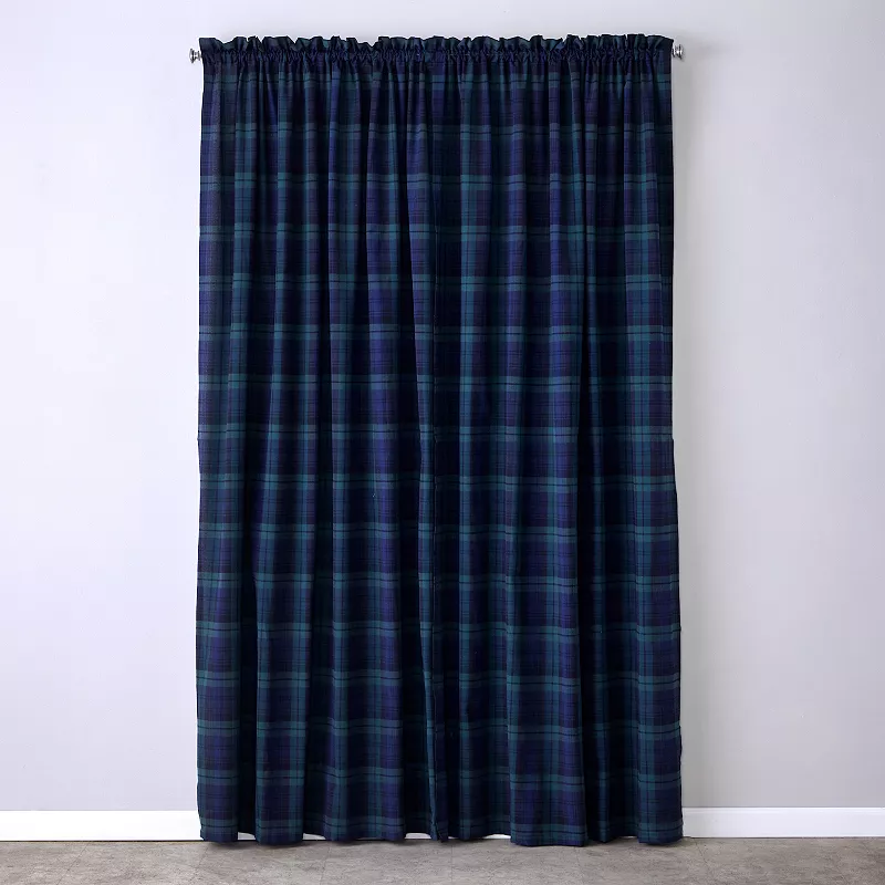 SKL Home Hearthside Plaid 1 Window Curtain Panel