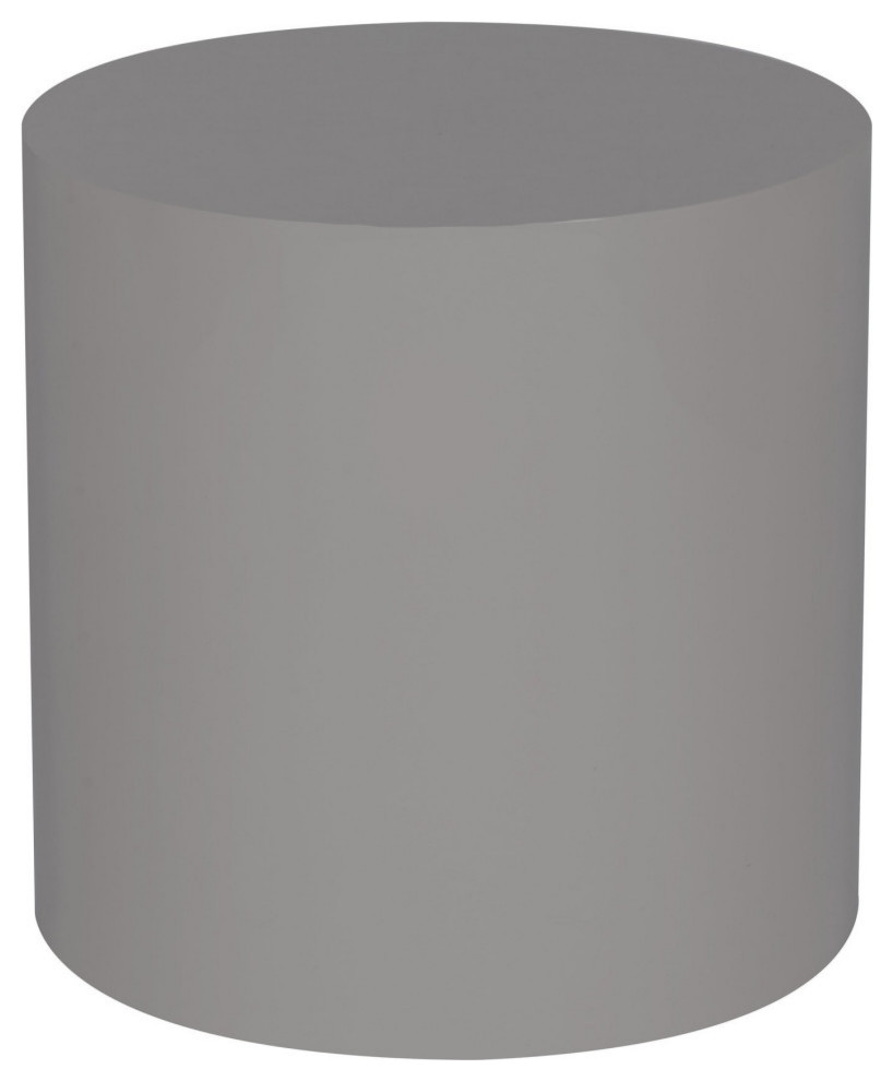 Arion Round Accent Table Gray Lacquer   Contemporary   Side Tables And End Tables   by V.S.D Furniture  Houzz