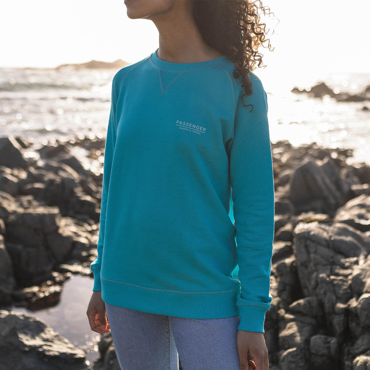 Dweller Recycled Cotton Sweatshirt - Viridian Green