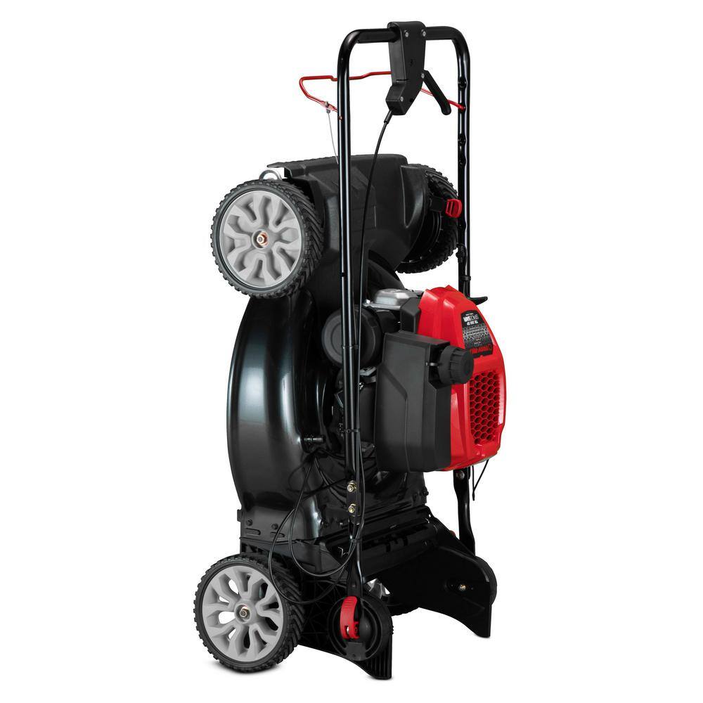 Troy-Bilt XP 21 in. 149 cc Vertical Storage Series Engine 3-in-1 Gas FWD Self Propelled Lawn Mower TB260 XP Space Saver