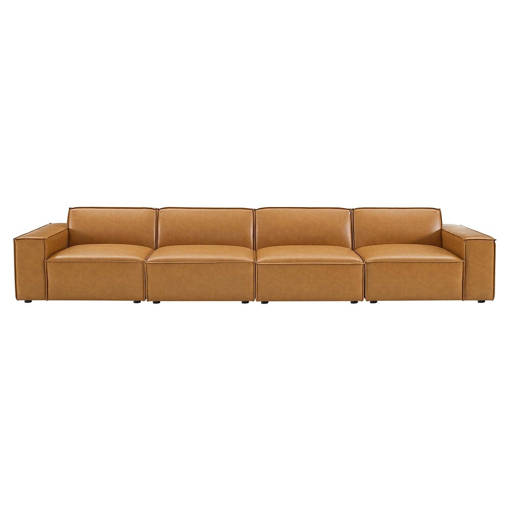 Restore Vegan Leather 4 Piece Sofa