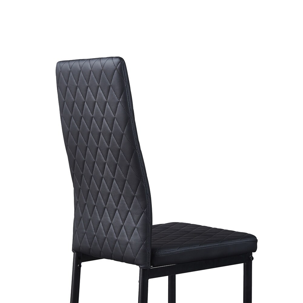 Modern Minimalist PU Leather Dining Chair (Set of 6)