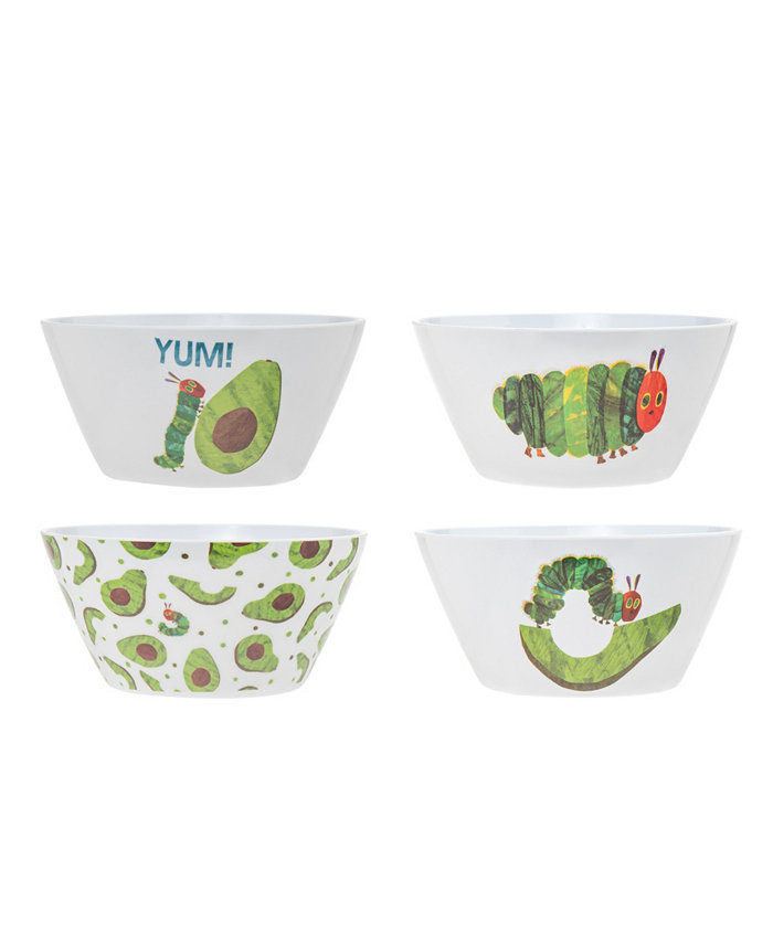 Godinger The World of Eric Carle The Very Hungry Caterpillar Avocado Cereal Bowl Set of 4