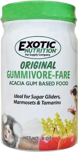 Exotic Nutrition Gummivore-Fare Original Sugar Glider Food， 8-oz jar