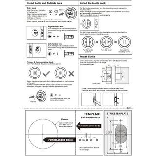 DELANEY HARDWARE Contemporary Square Black Entry Door Sliding Pocket Door Lock 370004