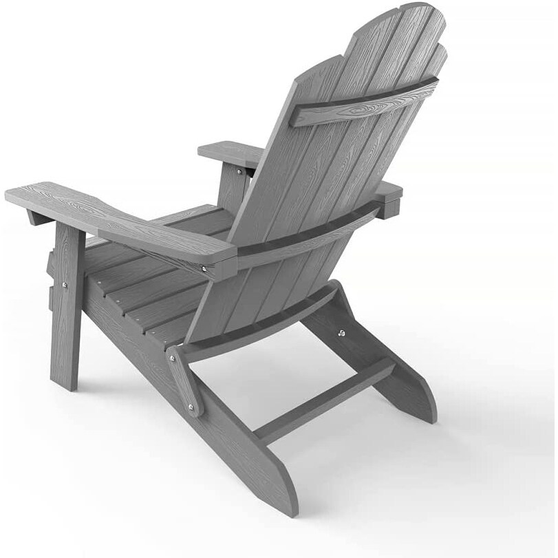 WINSOON  Weather HIPS Outdoor Folding Adirondack Chair Outdoor Garden Patio Chair