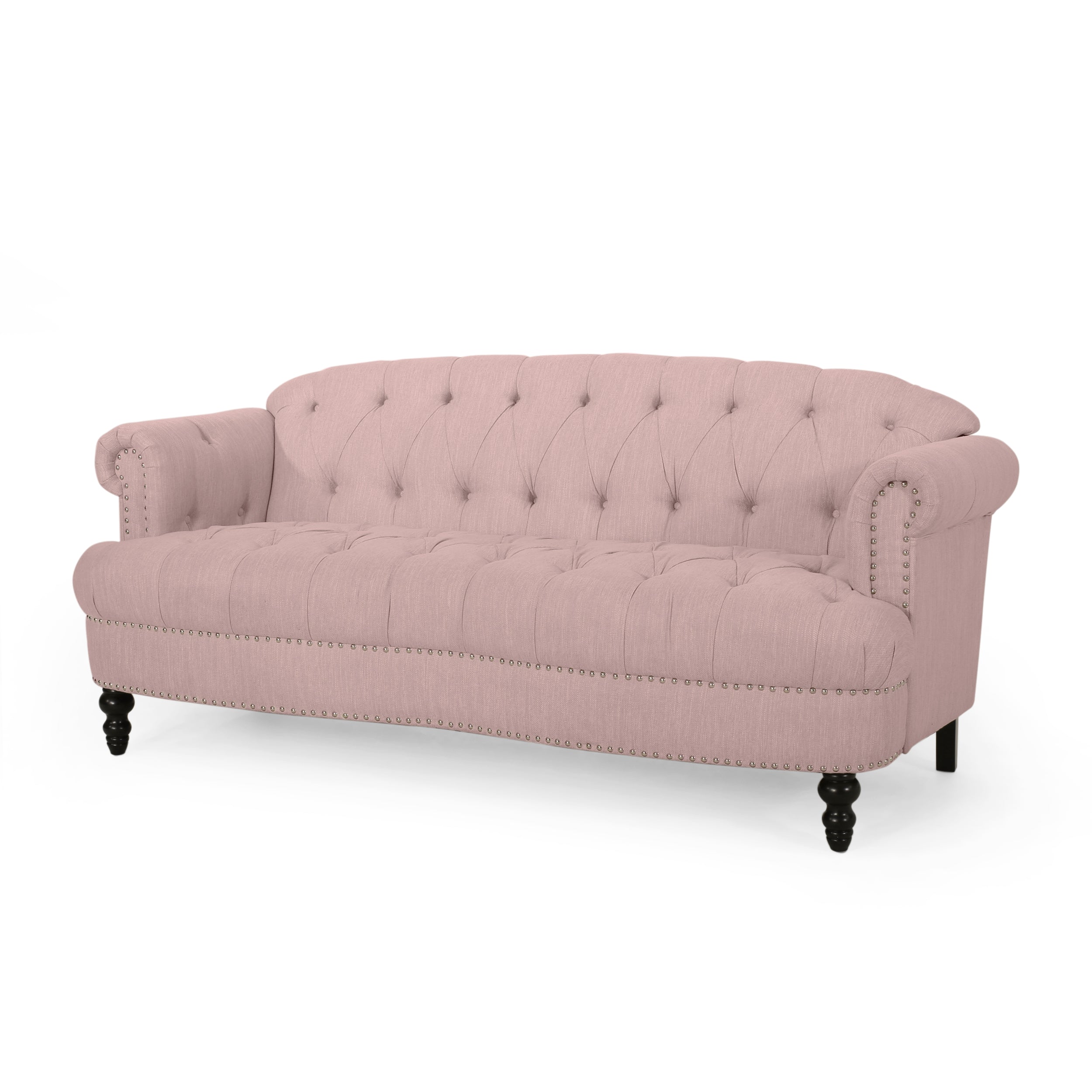 Elspeth Contemporary Deep Tufted Sofa with Nailhead Trim