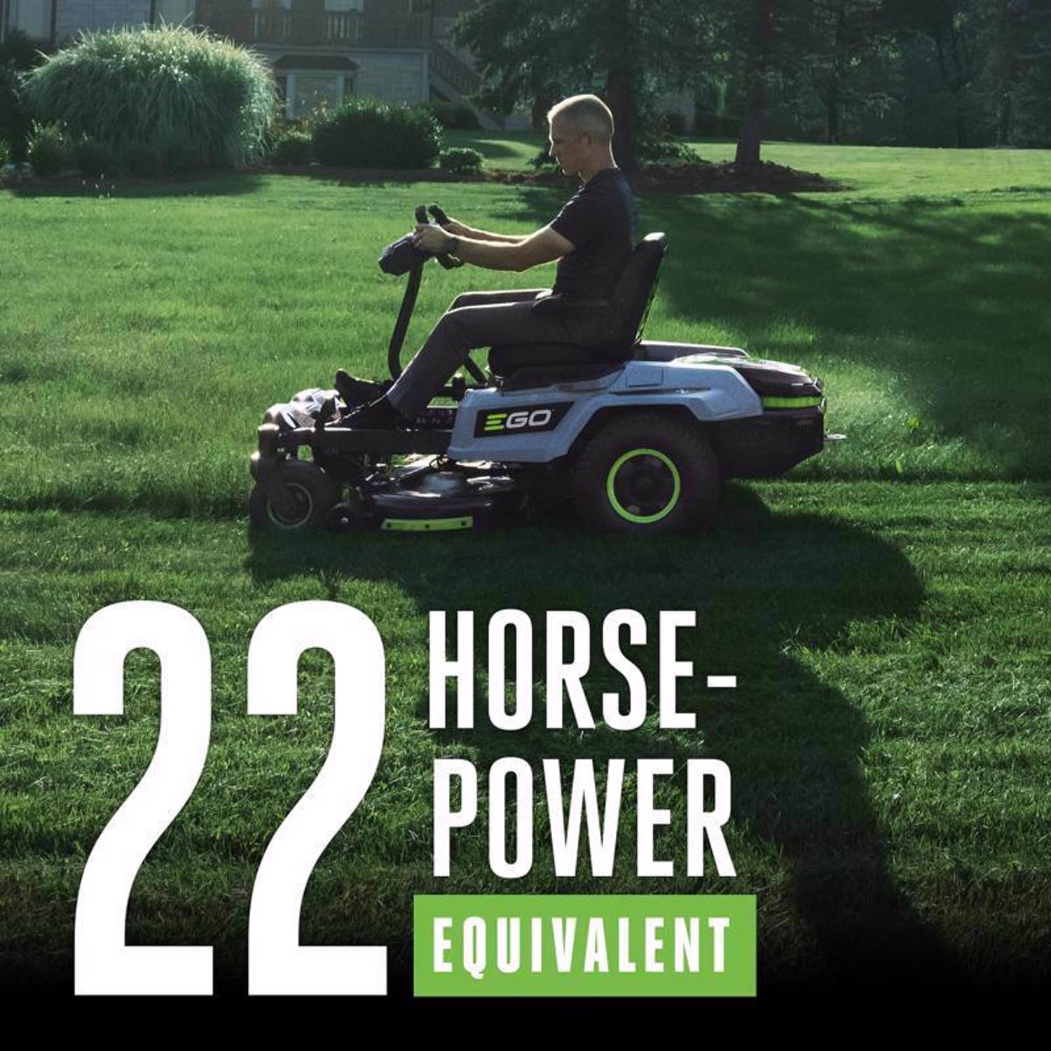 EGO Power+ Z6 ZT4205S 42 in. 56 V Battery Zero Turn Riding Mower Kit (Battery \u0026 Charger) W/ FOUR 12.0 AH BATTERIES