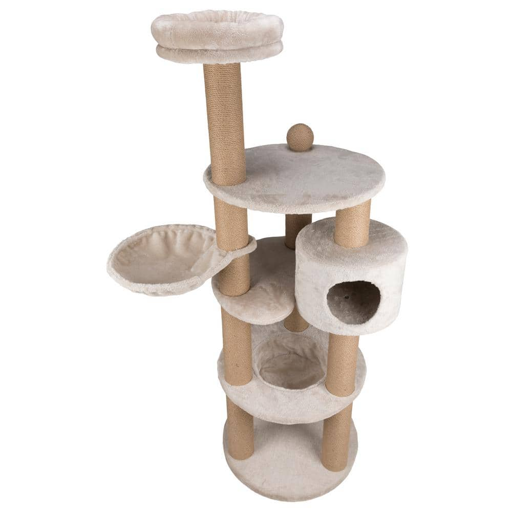 TRIXIE Light Gray Nigella Scratching Post 44429