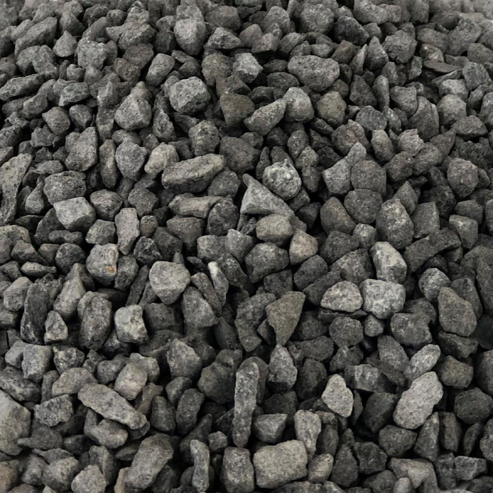 Rainforest Outdoor Decorative Stone, Black Natural Stone Gravel, 900 lbs.