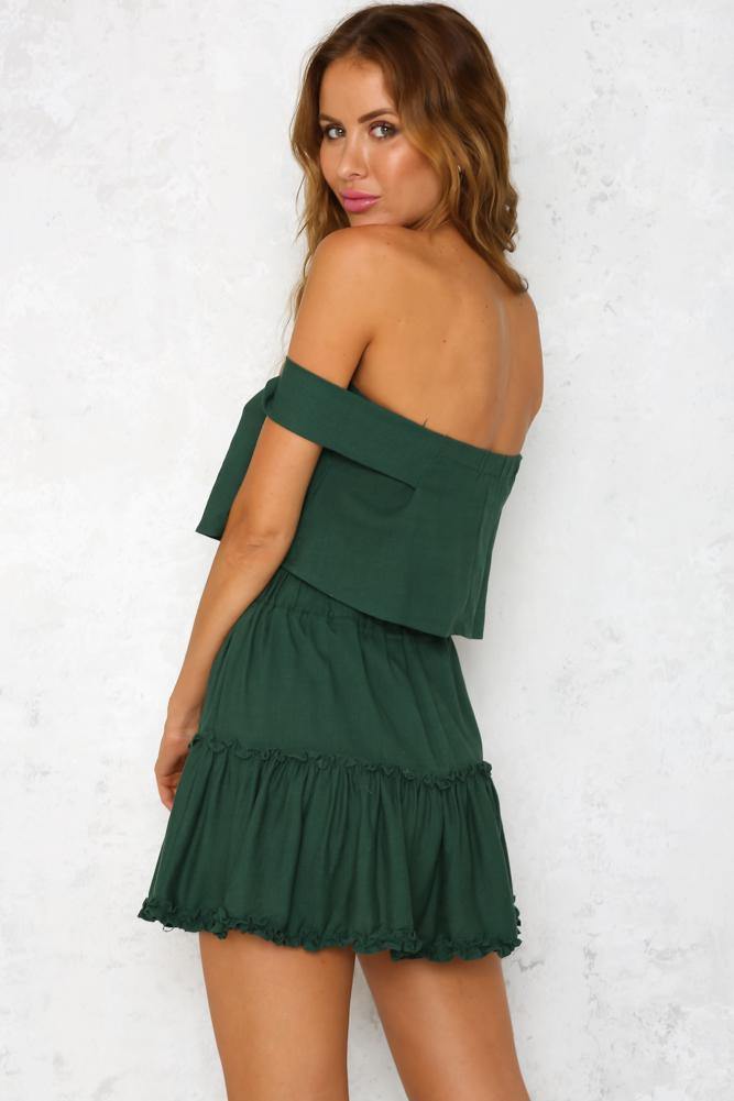 Lola Lips Skirt Green