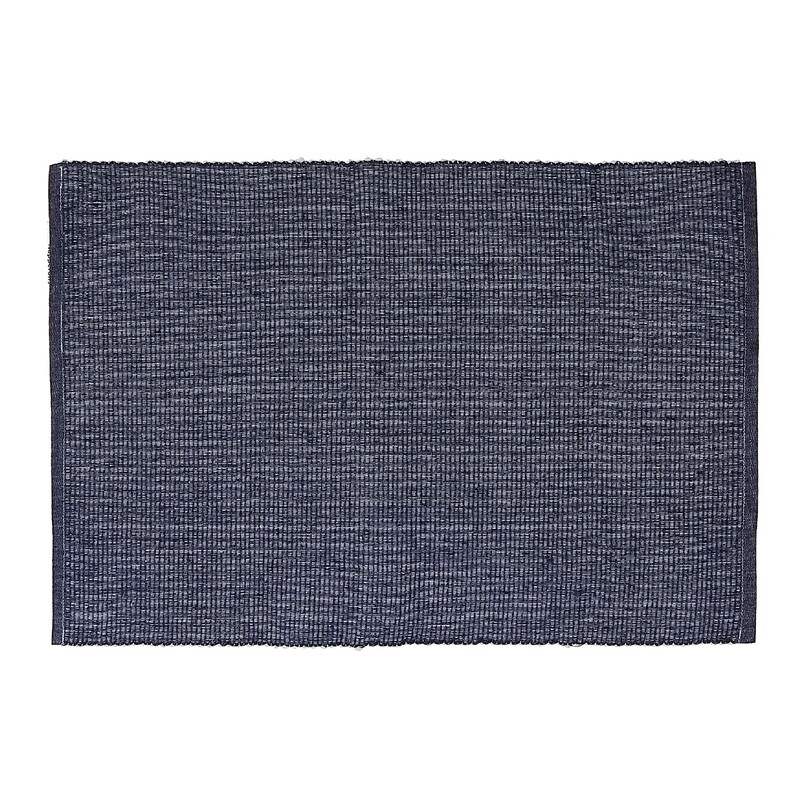 Chambray Ribbed Placemat (Navy Blue)   Set of 12