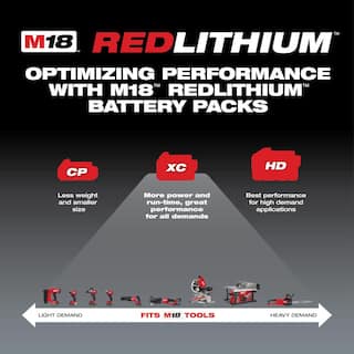 MW M18 18V Lithium-Ion XC Extended Capacity Battery Pack 5.0Ah (6-Pack) 48-11-1852