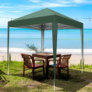 Karl home 6.5 ft. x 6.5 ft. Green Straight Leg Pop-Up Canopy 230744540016