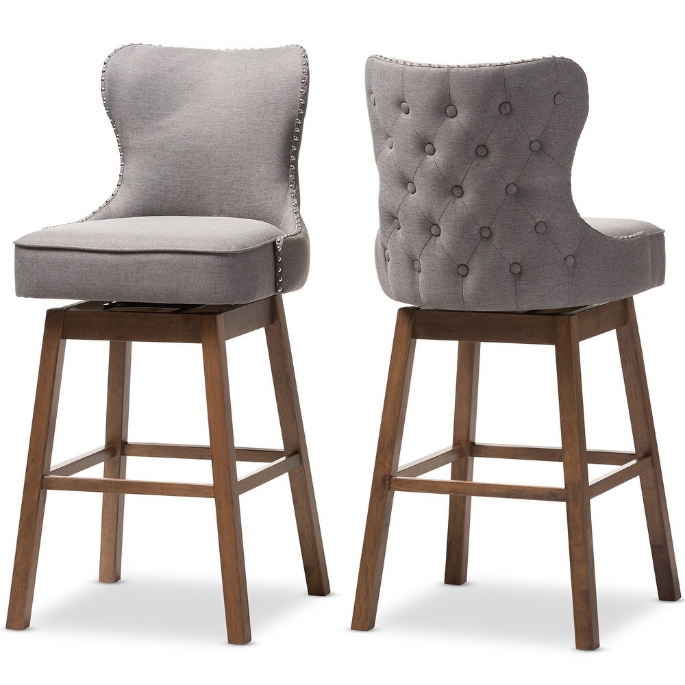 Gradisca Modern and Contemporary 2 Piece Swivel Bar Stool Set