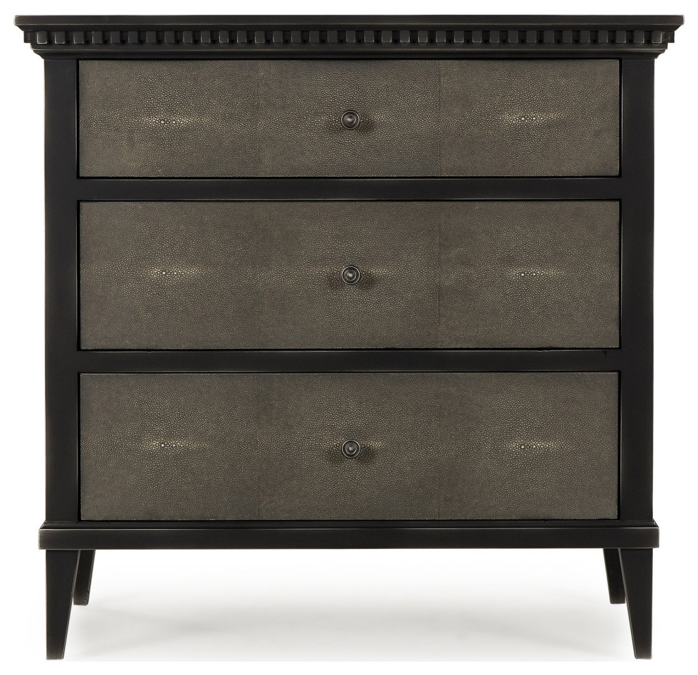 Christoper Chest Shagreen   Traditional   Accent Chests And Cabinets   by Peachtree Fine Furniture  Houzz