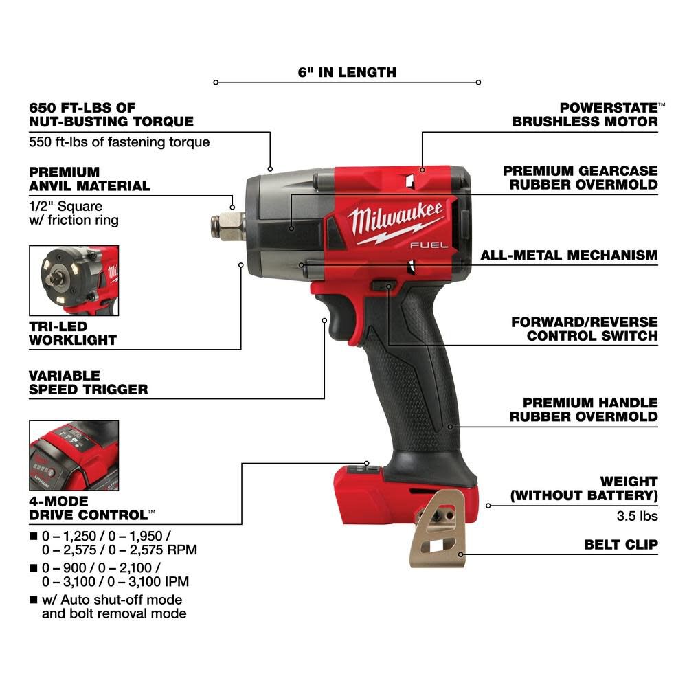 MW M18 FUEL 7 Tool Combo Kit 3697-27 from MW