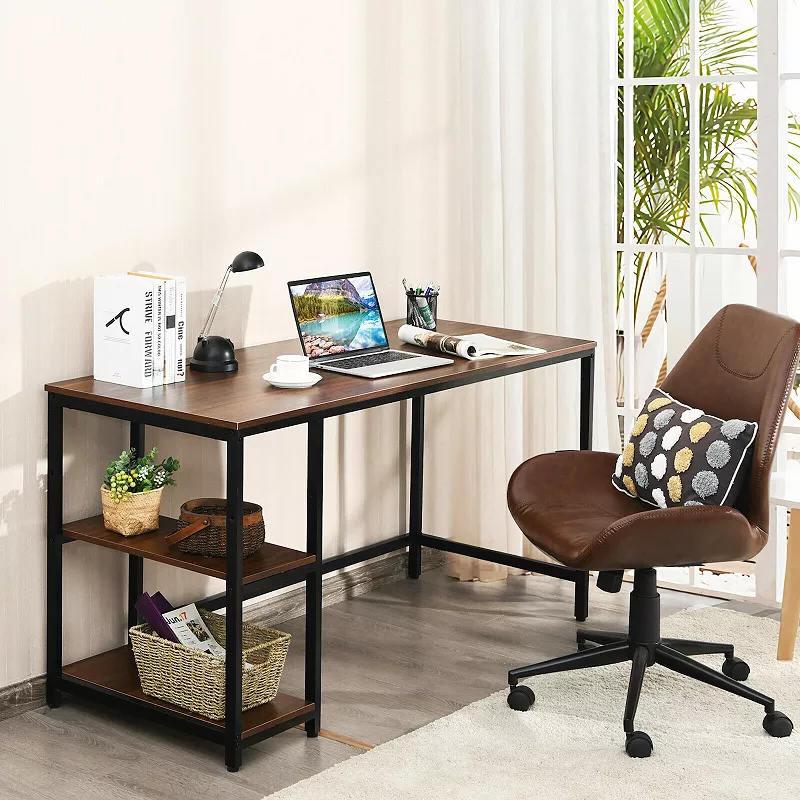 Office Computer Desk Workstation Home with Adjustable Shelf