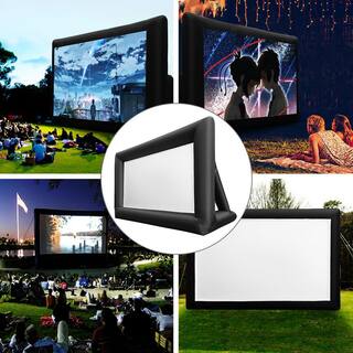 VEVOR 24 ft. Inflatable Movie Screen Inflatable Projector Screen for Outside with 360-Watt Air Blower for Outdoor Movie Use TYPMCQSDFJM000001V1