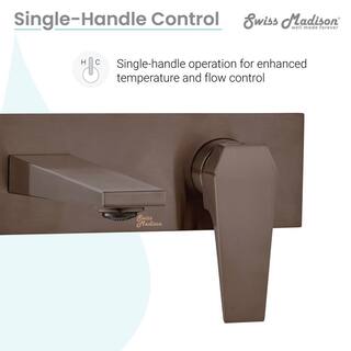 Swiss Madison Voltaire Single-Handle Bathroom Wall Mount Faucet in Oil Rubbed Bronze SM-BF42OR