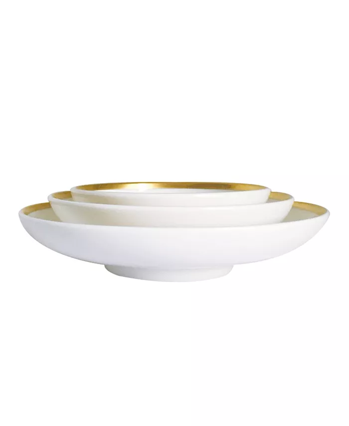 Twig New York Golden Edge Canape Plates - Set of 3