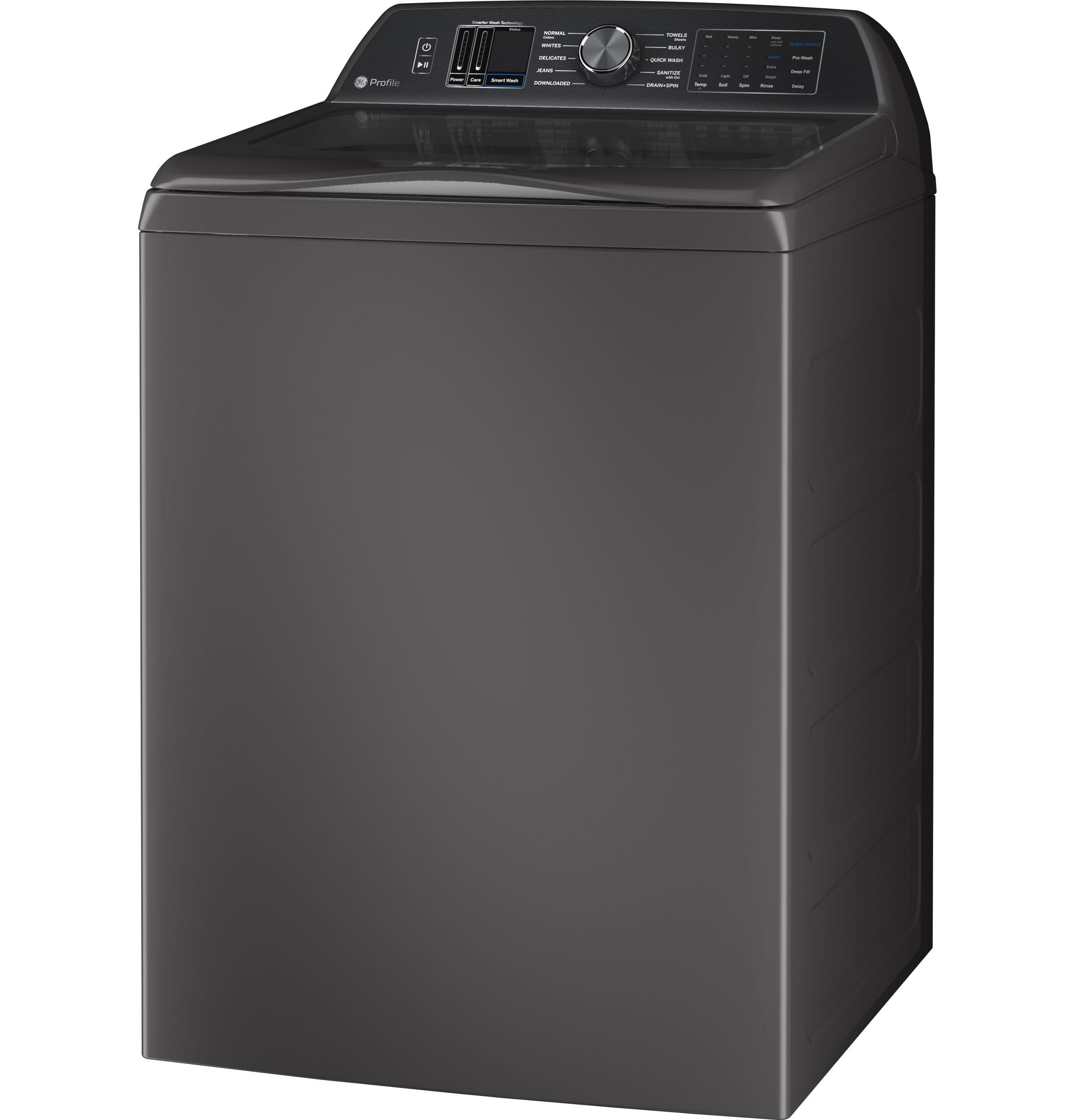 Ge Appliances PTW700BPTDG Ge Profile™ 5.4 Cu. Ft. Capacity Washer With Smarter Wash Technology And Flexdispense™