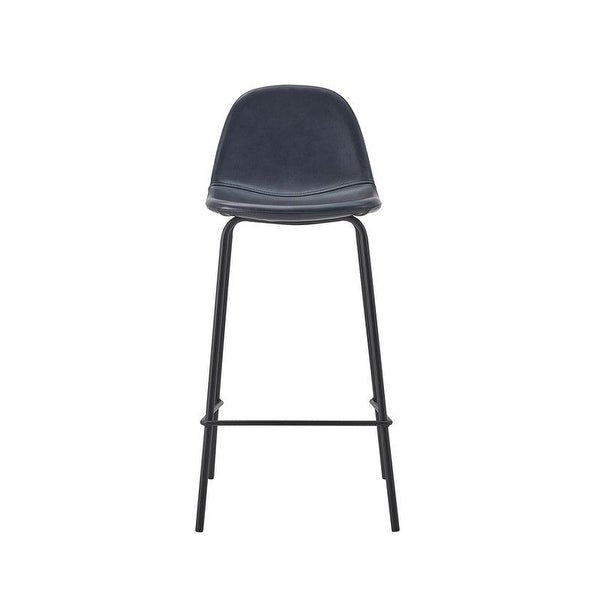 Connor Upholstered Counter Stool with Metal Base (Set of 2)