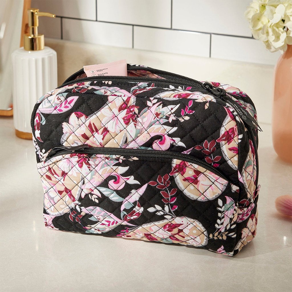 Vera Bradley  Large Cosmetic Bag in Botanical Paisley