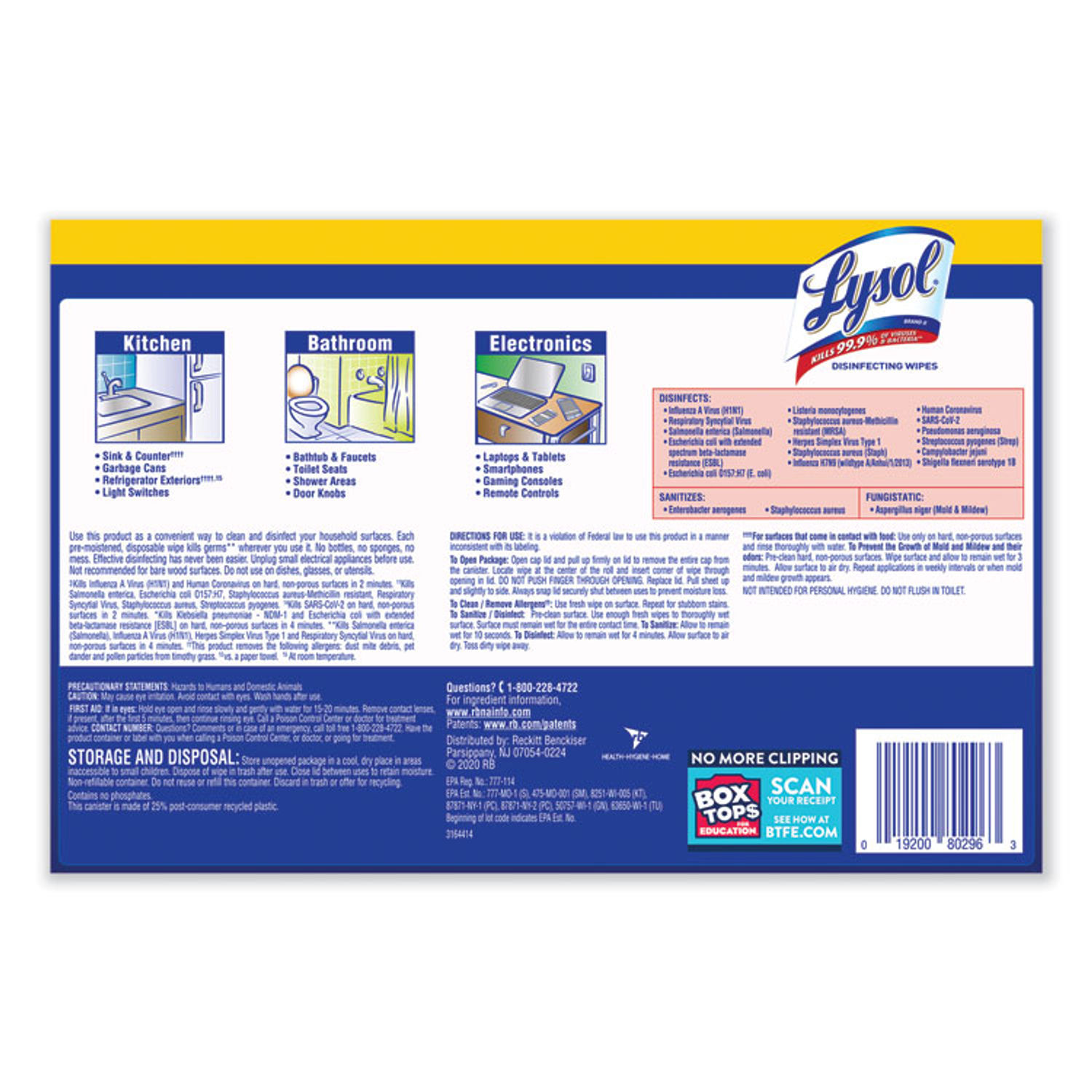 Disinfecting Wipes by LYSOLandreg; Brand RAC80296