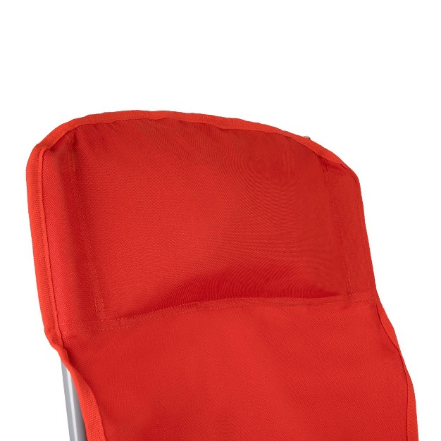 Picnic Time Tranquility Portable Beach Chair Red