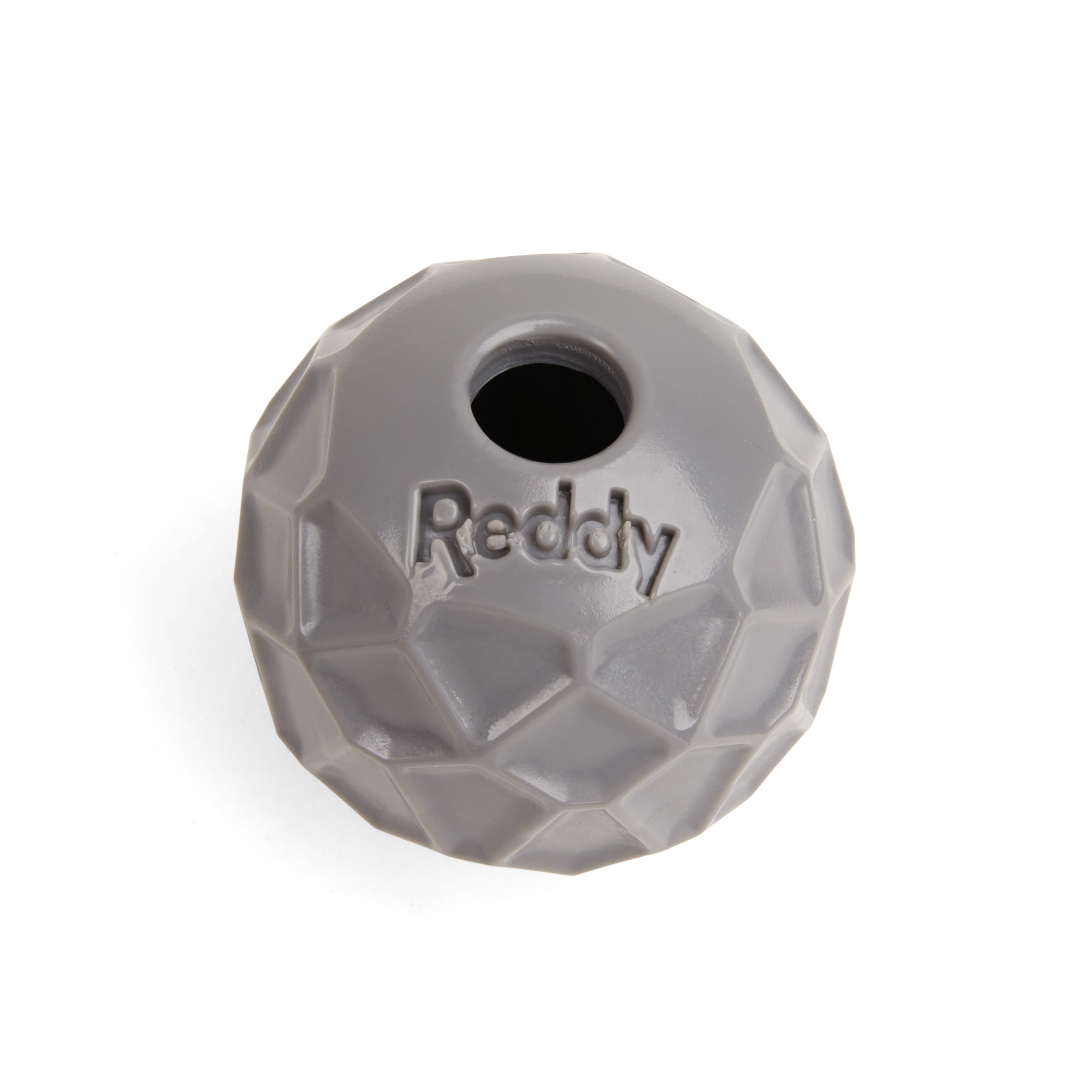 Reddy Grey Geo Ball Dog Toy， Small