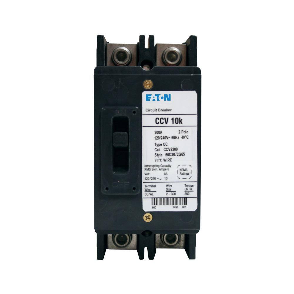 Eaton 200 Amp Main Circuit Breaker for Type ECC Enclosures CCV2200