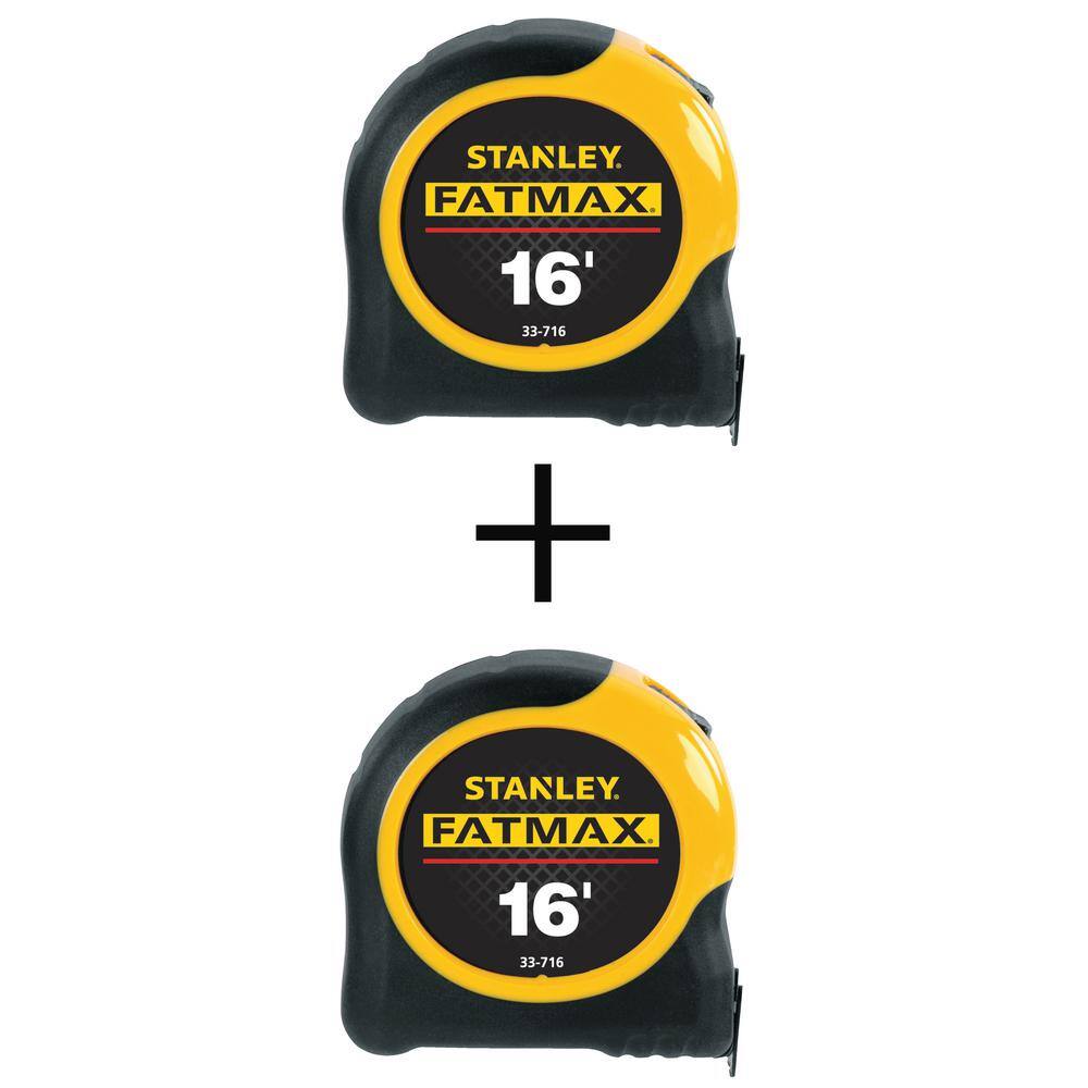 Stanley FATMAX 16 ft. x 1-14 in. Tape Measure (2 Pack) 33716YW33716Y