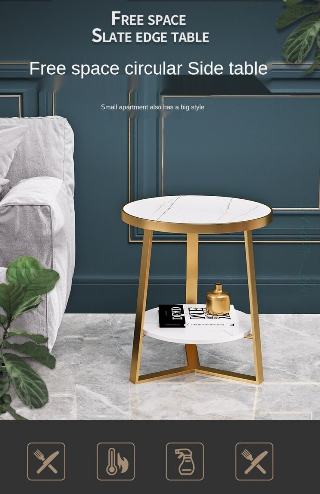 Gold/White/Black Modern Marble Nordic Coffee Table For Living Room   Modern   Coffee Tables   by Miron Demid LLC  Houzz