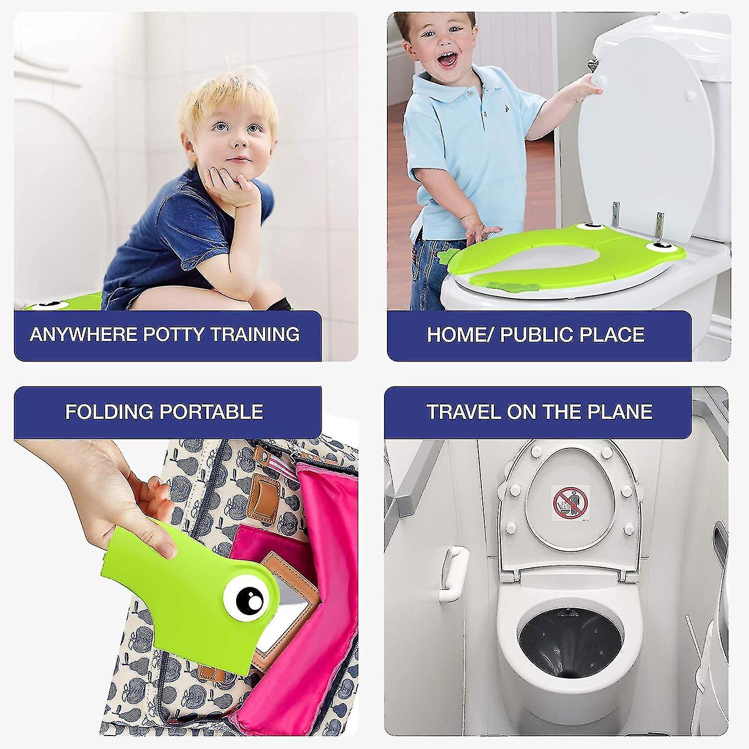 Portable Potty Training Seat Folding Travel Potty Toilet Seat Non Slip