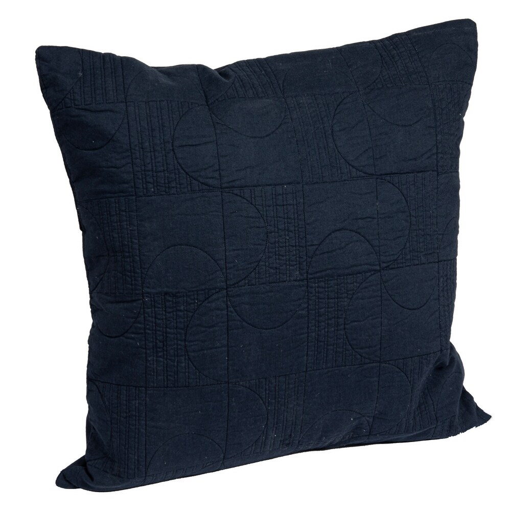 Geometric Quilted Pillow Cover