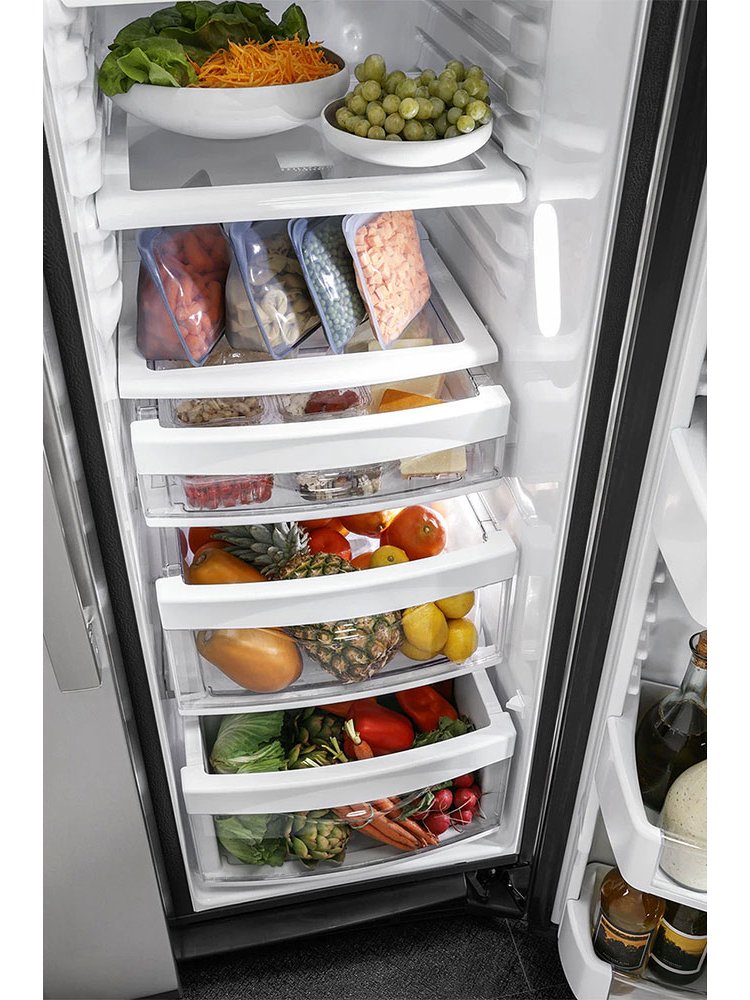 GE Profile ENERGY STAR 25.3 Cu. Ft. Fingerprint Resistant Stainless Steel Side-By-Side Refrigerator