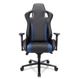 RS Gaming Davanti Faux Leather High-Back Gaming Chair， Black/Blue， BIFMA Certified