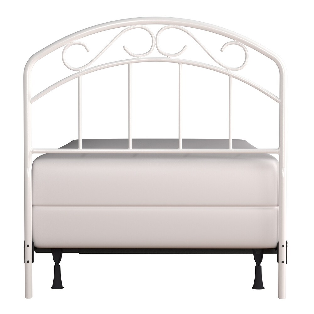 Hillsdale Furniture Jolie Metal Headboard with Arched Scroll Design and Frame