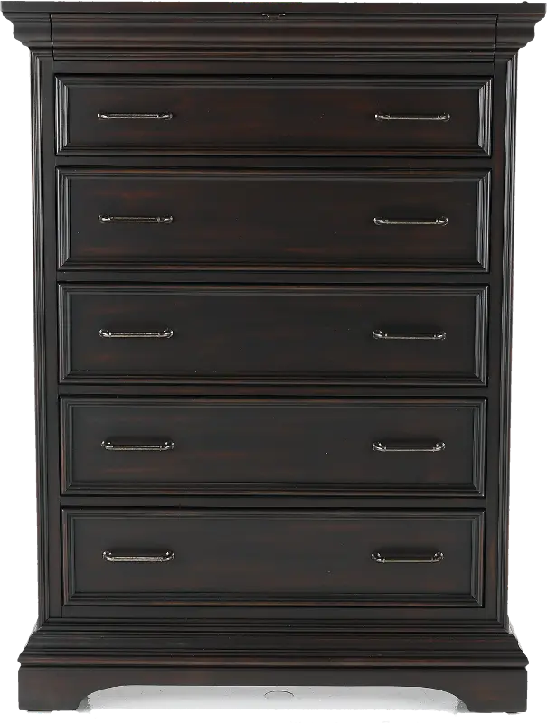 Caldwell Dark Brown Chest of Drawers