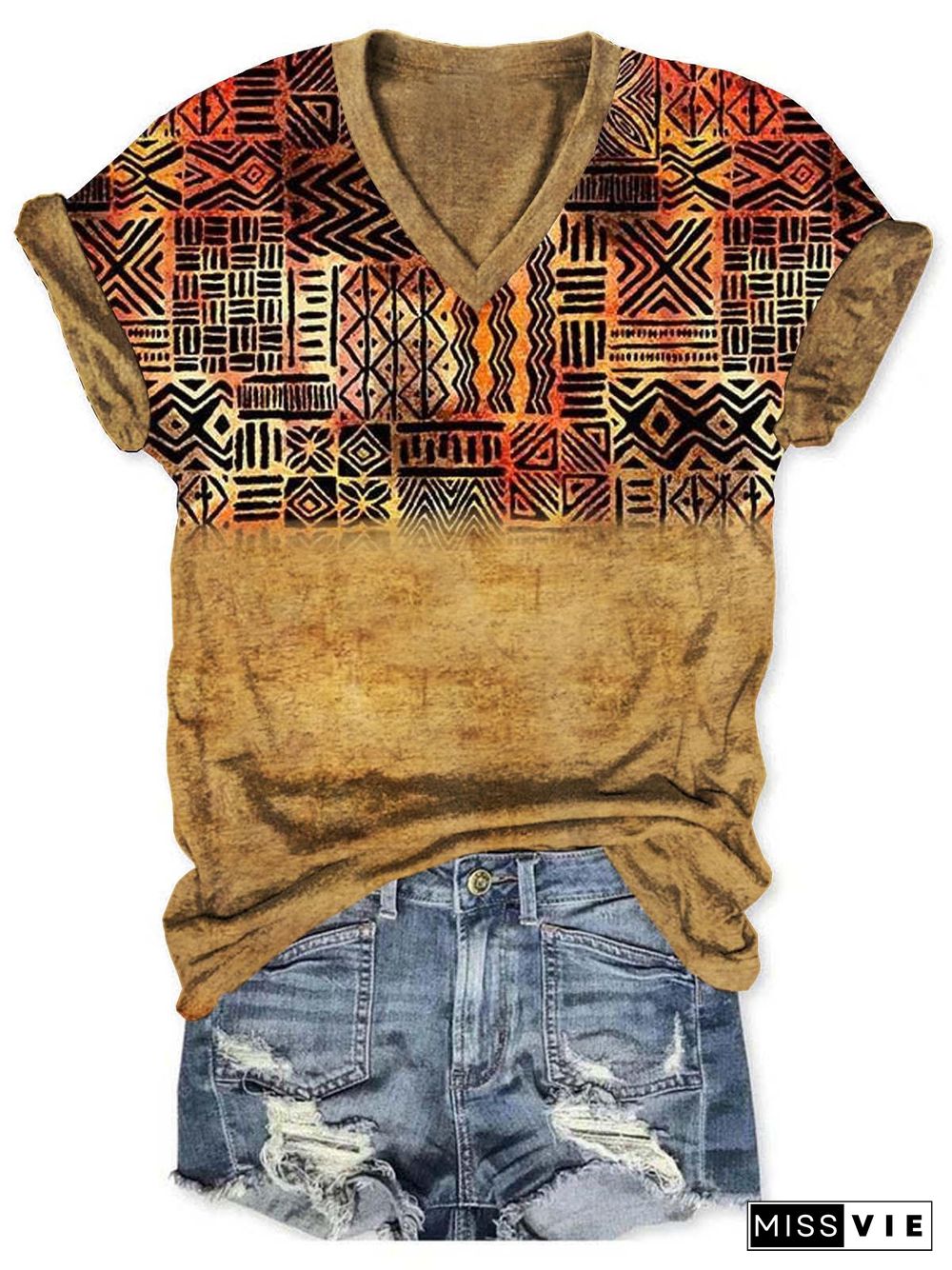 Western Aztec Women's Short Sleeve T-Shirt