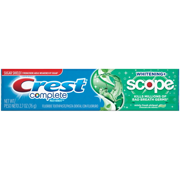 Crest Tube Plus Scope  2.7 Ounce  12 per box  2 pe...