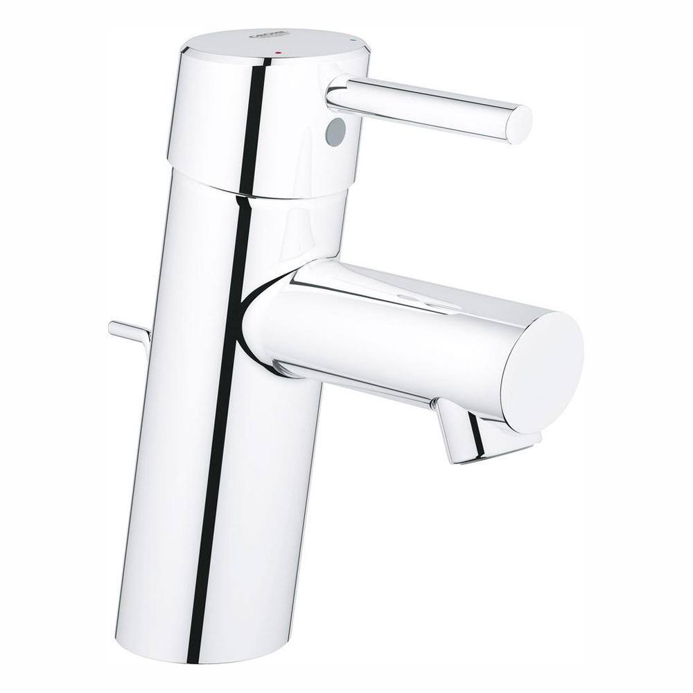 GROHE Concetto Single Hole Single-Handle Low-Arc Bathroom Faucet in StarLight Chrome 3427000A