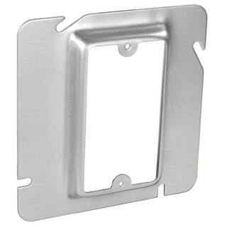 Southwire 4-1116 in. W Steel Gray 1-Gang Square Cover 12 in. Raised (1-Pack) 72C13-UPC