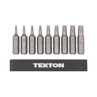 TEKTON 14 in. Star Bit Set with Rail (T7-T30) DZT93001