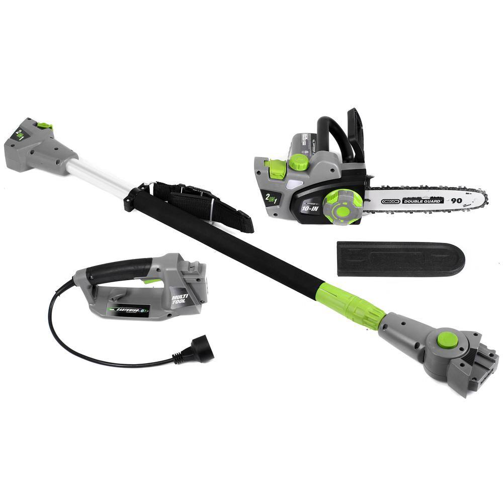 Earthwise 10 in. 6 Amp Electric 2-in-1 Convertible Pole Chainsaw CVPS43010