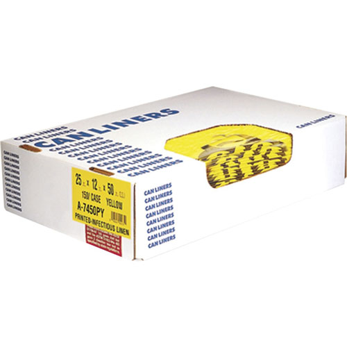 Heritage Bag Healthcare Biohazard Printed Can Liners | 30 gal， 1.3 mil， 30