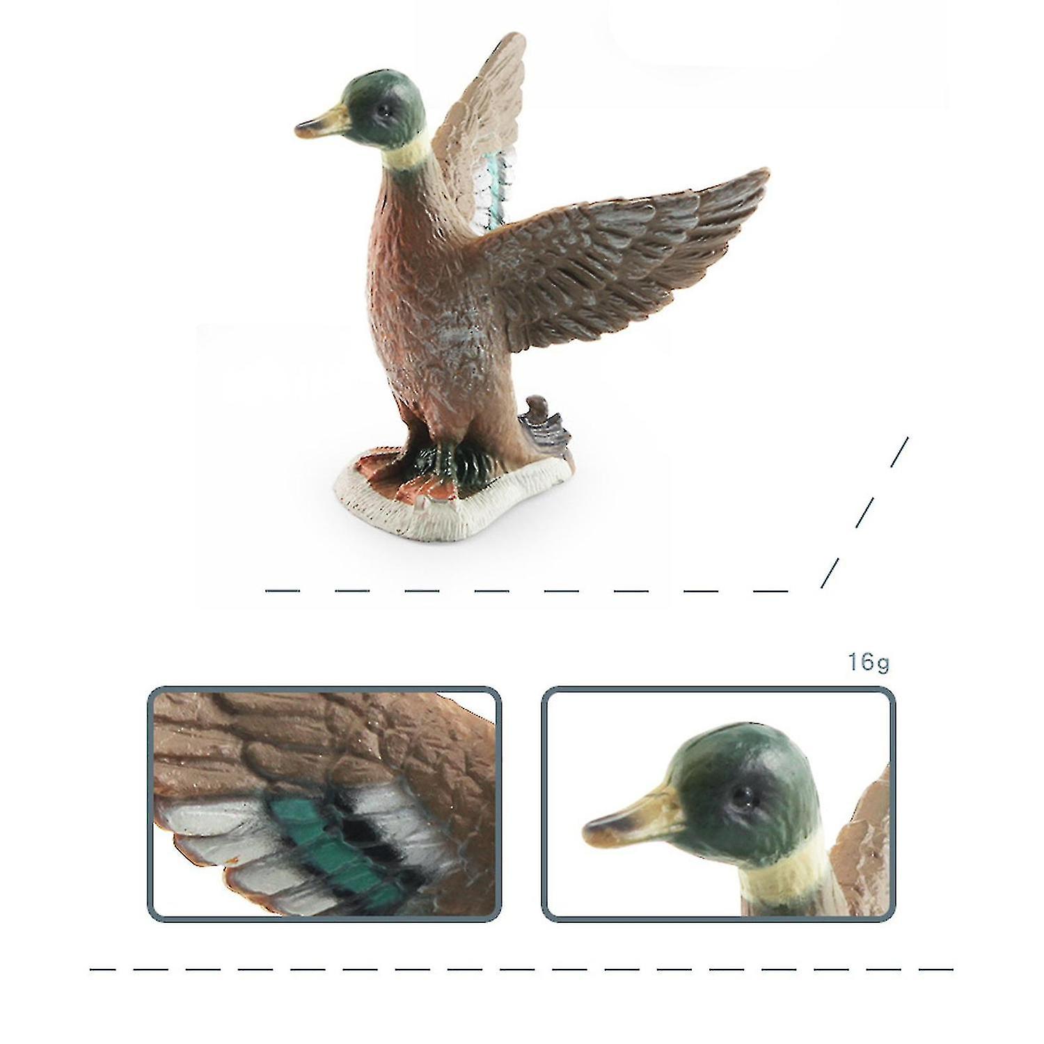 5pcs/set Mini Poultry Animals Model Toys Creative And Realistic Chicken Duck Goose Action Figures Fo