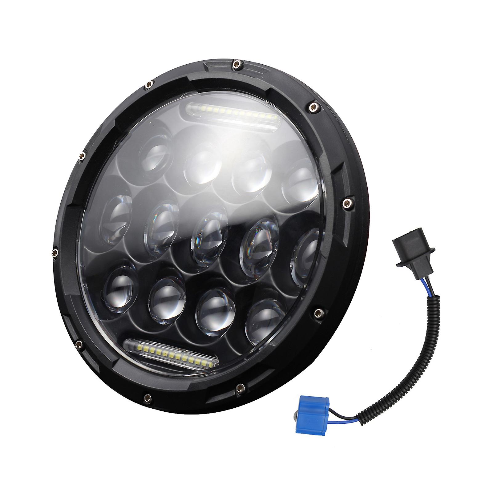 1pc 7 Inch Round Shaped Led Front Headlight Replacement For Jeep Wrangler Jk Lj Tj Cj Motorcycles Headlight